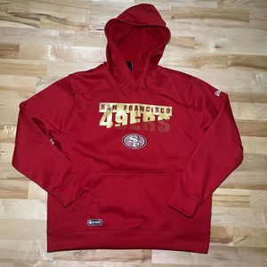 San Francisco 49ers Hoodie NFL Team Apparel Mens XL Red Sweatshirt New Era